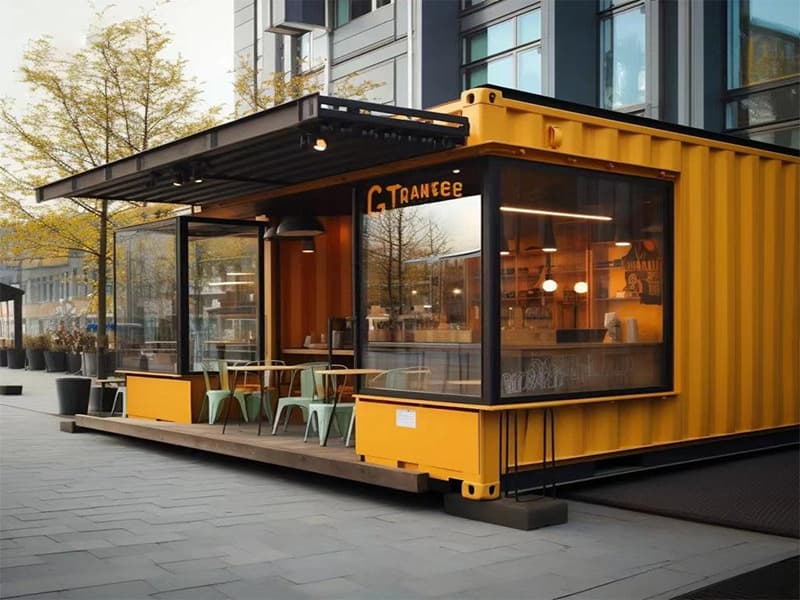 puesto de comida callejera en casa contenedor - chayohouse